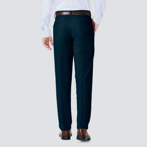 NWT Haggar Men's Straight Cut Pants, Navy - Picture 2 of 3